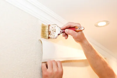 Pose de papier peint à Venère — revêtements muraux et toiles de verre